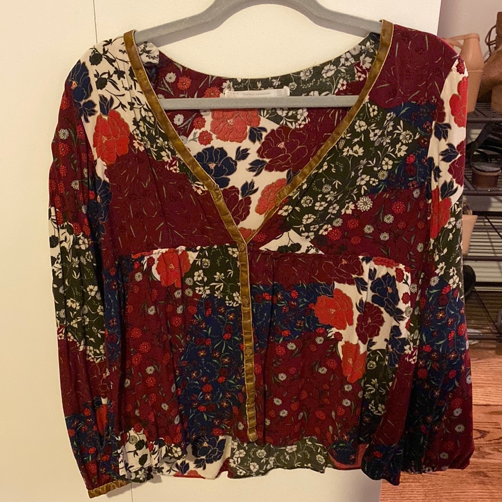 Zara Floral Blouse